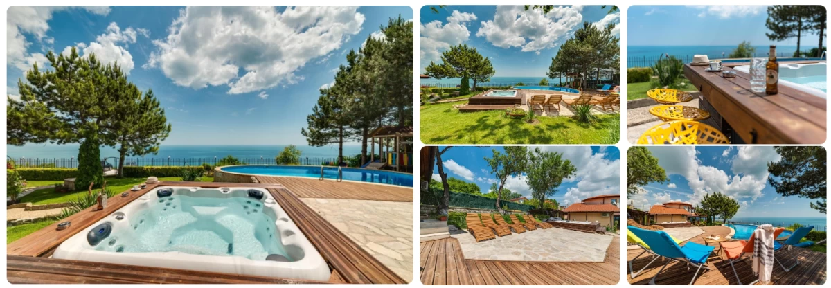 luxury villas with pool in balchik