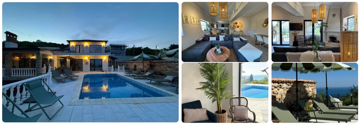 private villa with pool in balchick