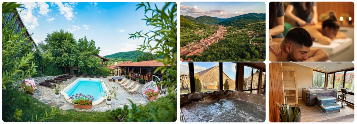 accommodation with pool and spa on transalpina road