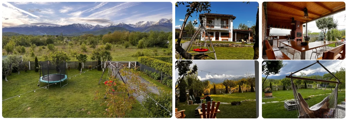 villa with mountain view in fagaras mountains