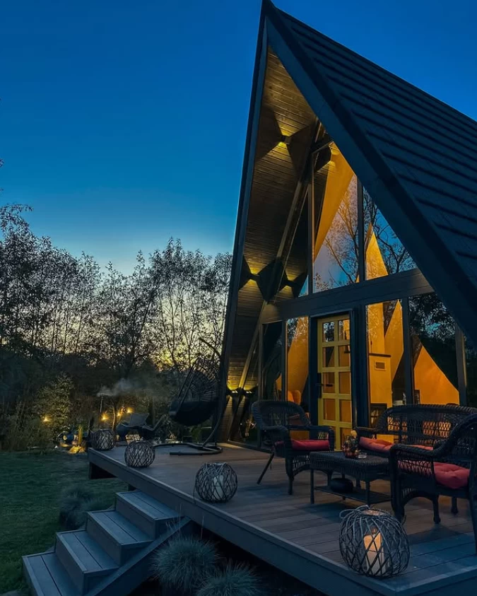 Porumbacu Garden: A-frame Chalet